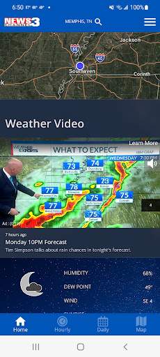 WREG Memphis Weather screenshot