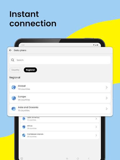 Saily: An eSIM travel app screenshot