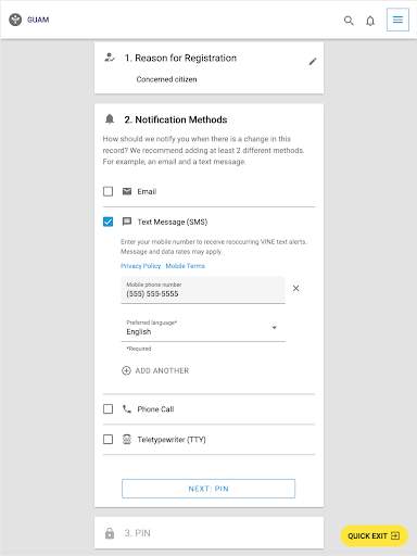 vinelink screenshot