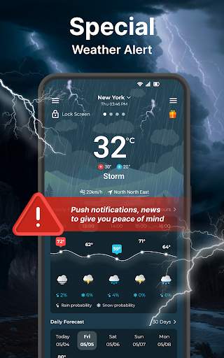 Weather forecast screenshot