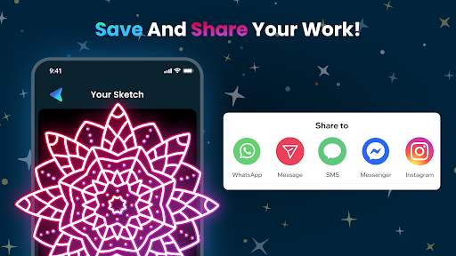 Magic Doodle: Glow Art Drawing screenshot