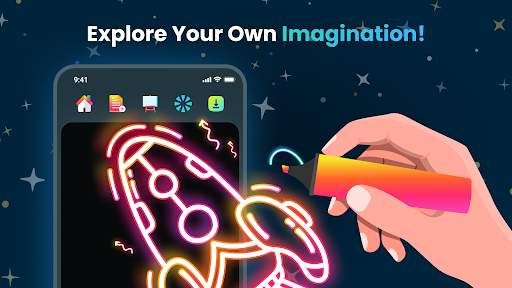 Magic Doodle: Glow Art Drawing screenshot