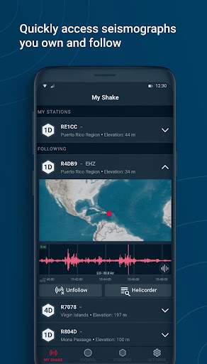 ShakeNet Earthquake Monitoring screenshot