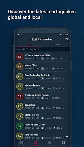 ShakeNet Earthquake Monitoring screenshot