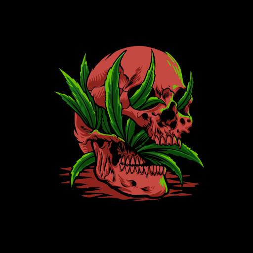 Weed Skull Wallpapers HD screenshot