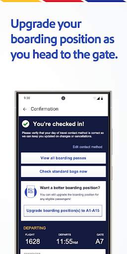 Southwest Airlines screenshot